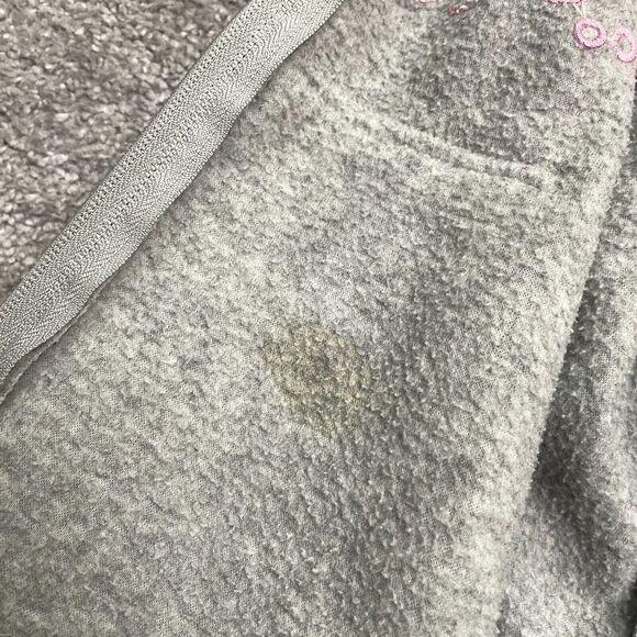 Disney Vintage Embroidered Grumpy Dwarf Sweatshirt Womens Large Gray Hoodie Zip - Picture 7 of 14